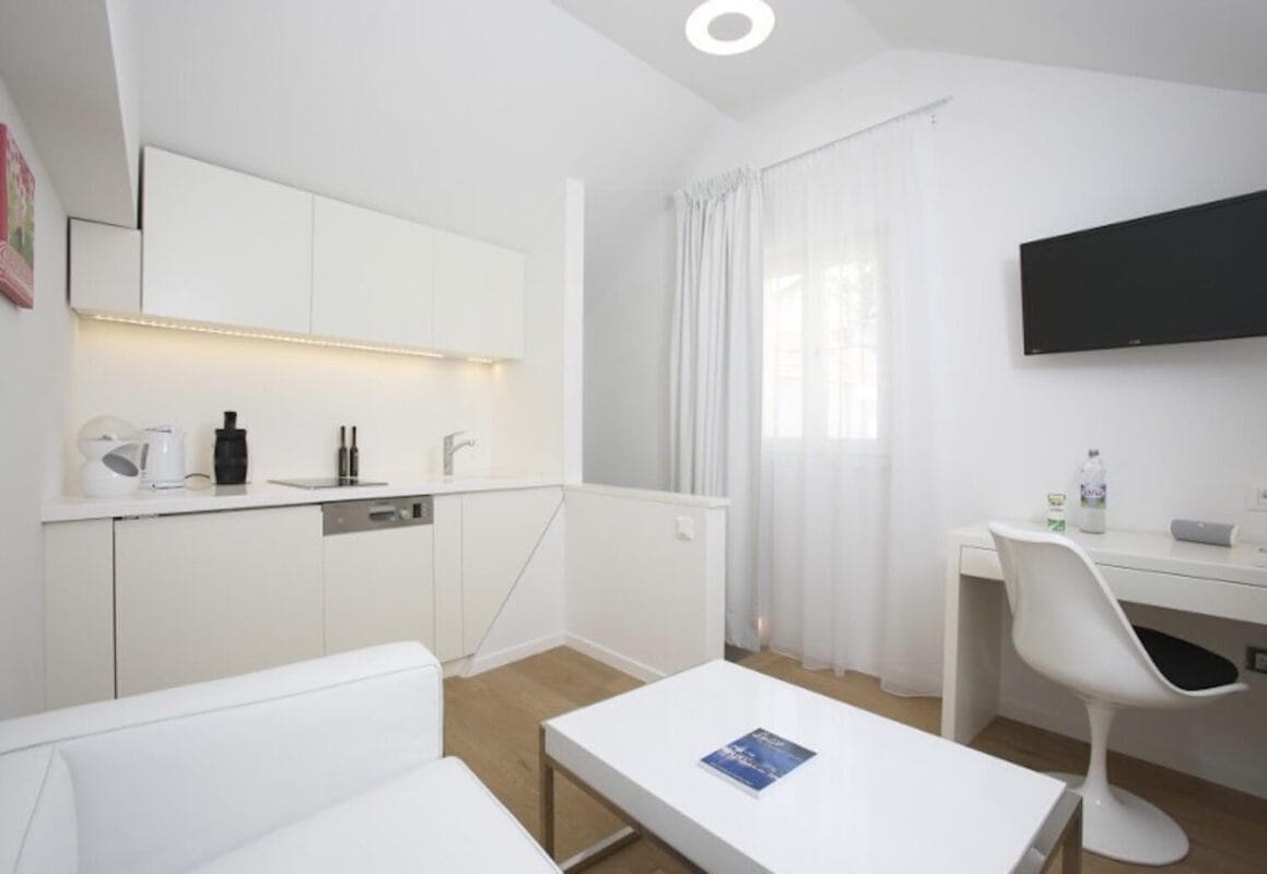 apartment with all white decor