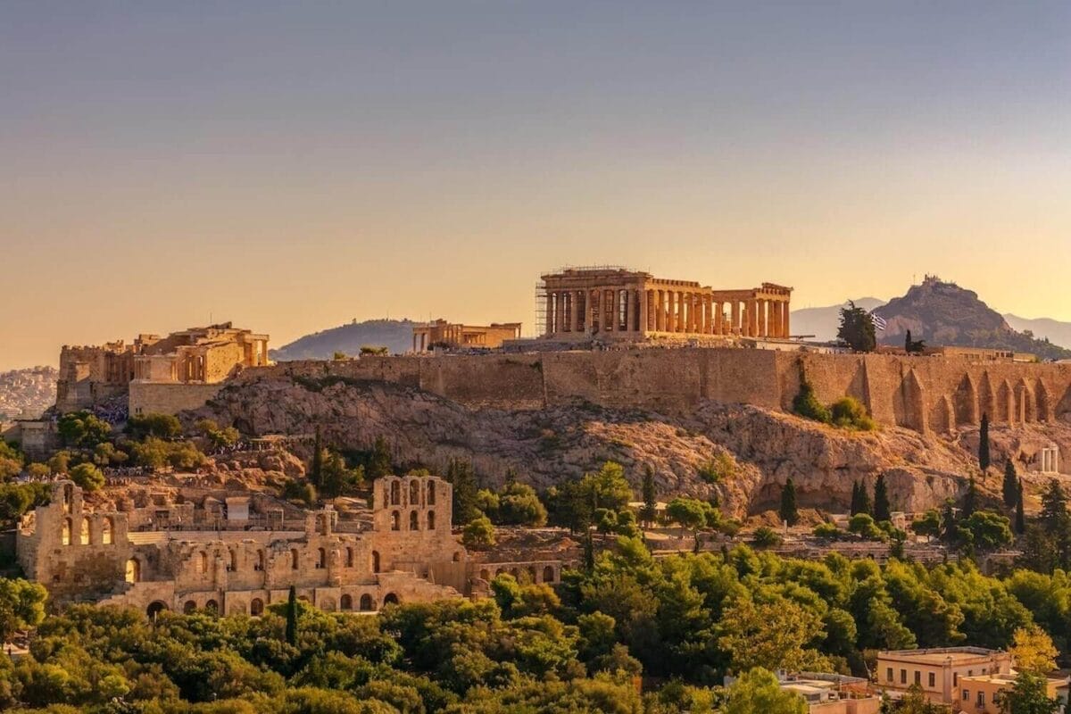 Landscape view of the Acropolis