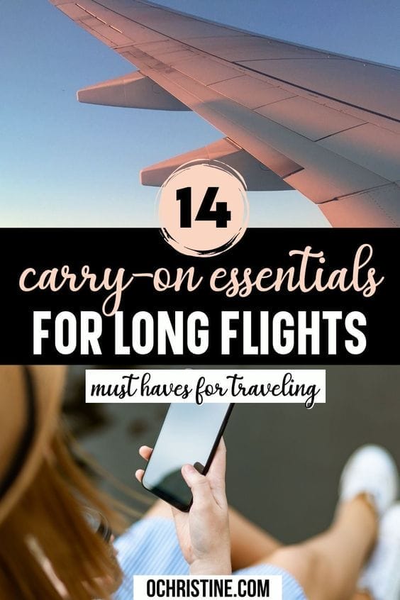 14 Carry-on Must Haves for Long Flights (Essentials for traveling)